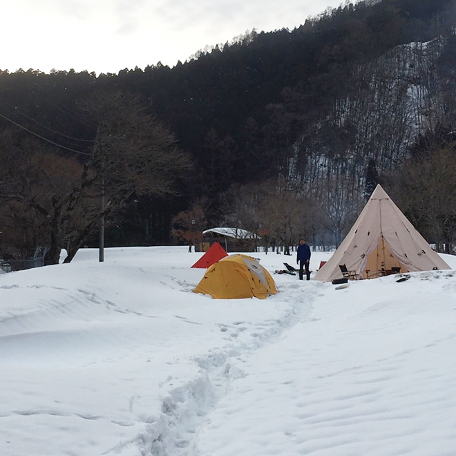 CAMP HOUSE/雪中キャンプしてきた