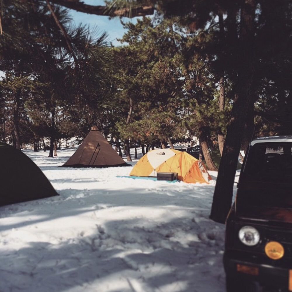 恩原湖畔に雪中キャンプに行ってきた