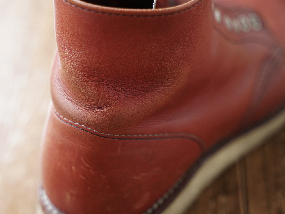 5年近く履いたRED WING レッドウィング 8166 Round Toeの背面