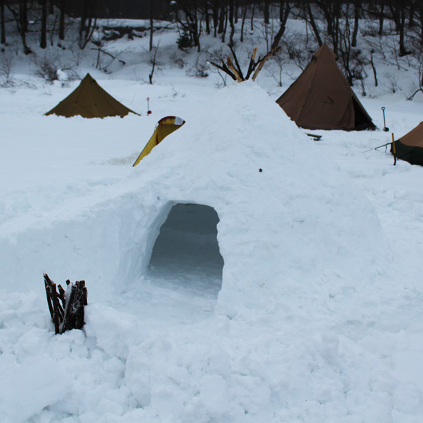恩原湖畔に雪中キャンプに行ってきた ’18