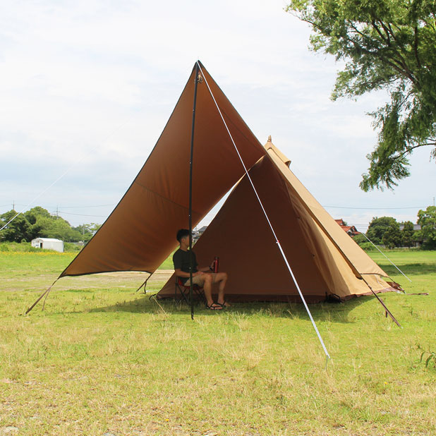 tent-Mark DESIGNS 焚火タープ TC コネクト ヘキサを張ってみた | CAMP HOUSE - キャンプのように田舎暮らしを楽しむ。