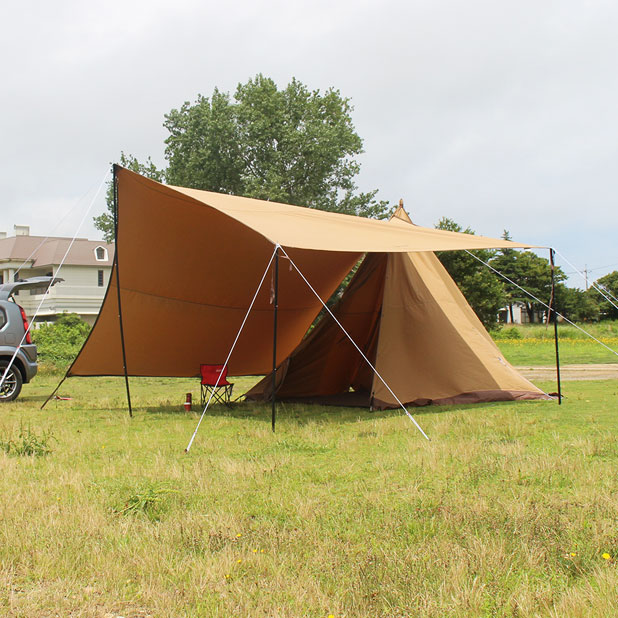 tent-Mark DESIGNS 焚火タープ TC コネクト ヘキサを張ってみた | CAMP ...